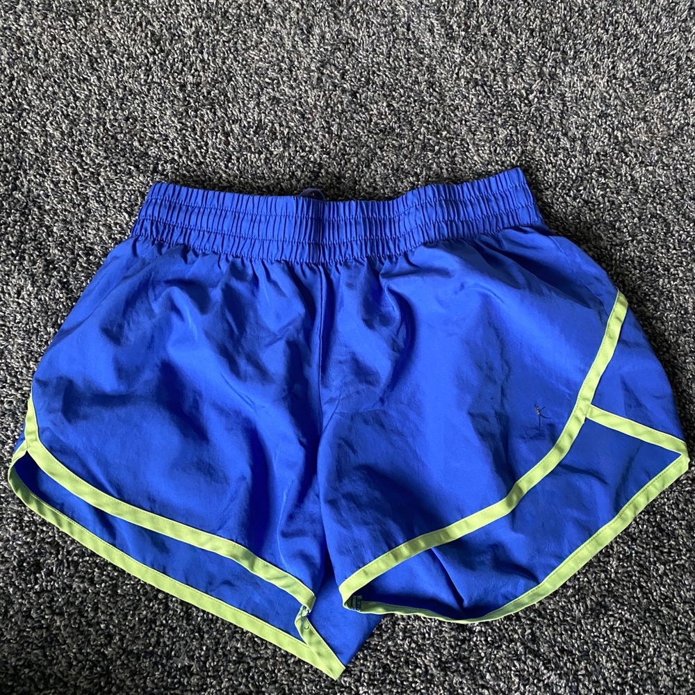 Purple/blue athletic shorts